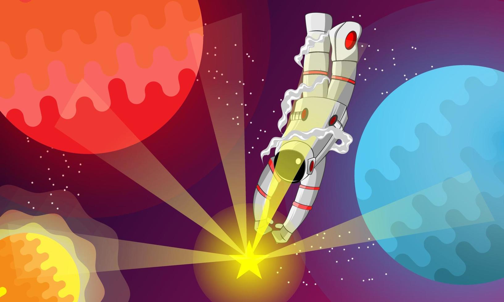 Illustration Graphic Of Astronout Catch The Star vector