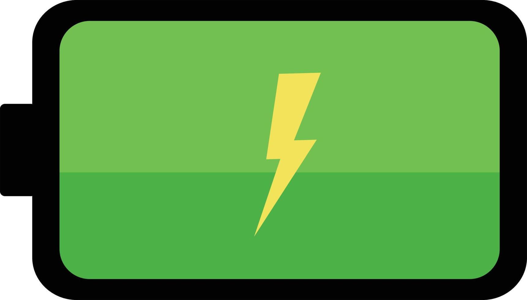 vector illustration of full battery icon