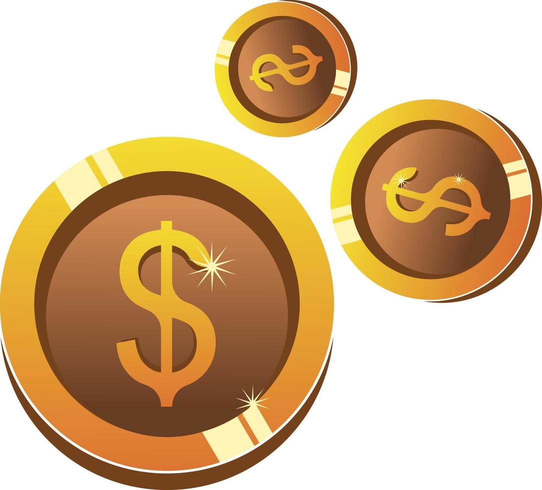 vector illustration of dollar currency icon