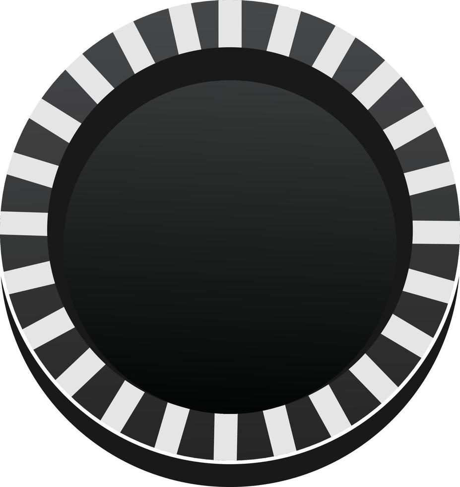 vector illustration of black chip icon