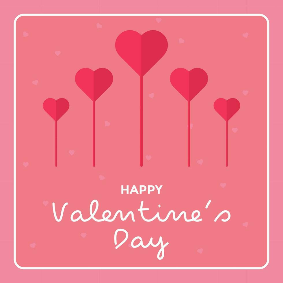 Happy Valentine's Day. Perfect for Valentine poster, card, greeting, etc. vector