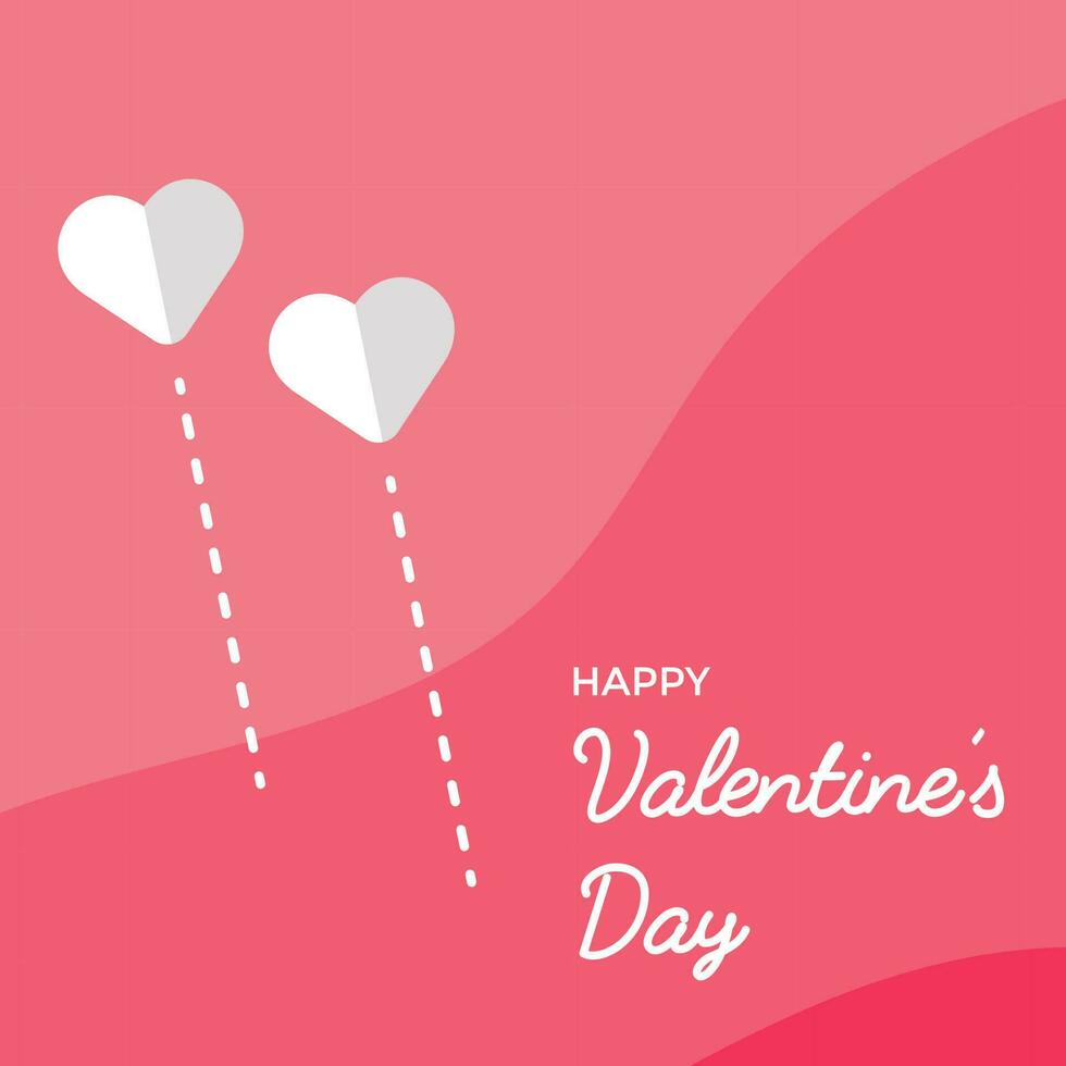 Happy Valentine's Day. Good for Valentine card, template, poster, etc. vector
