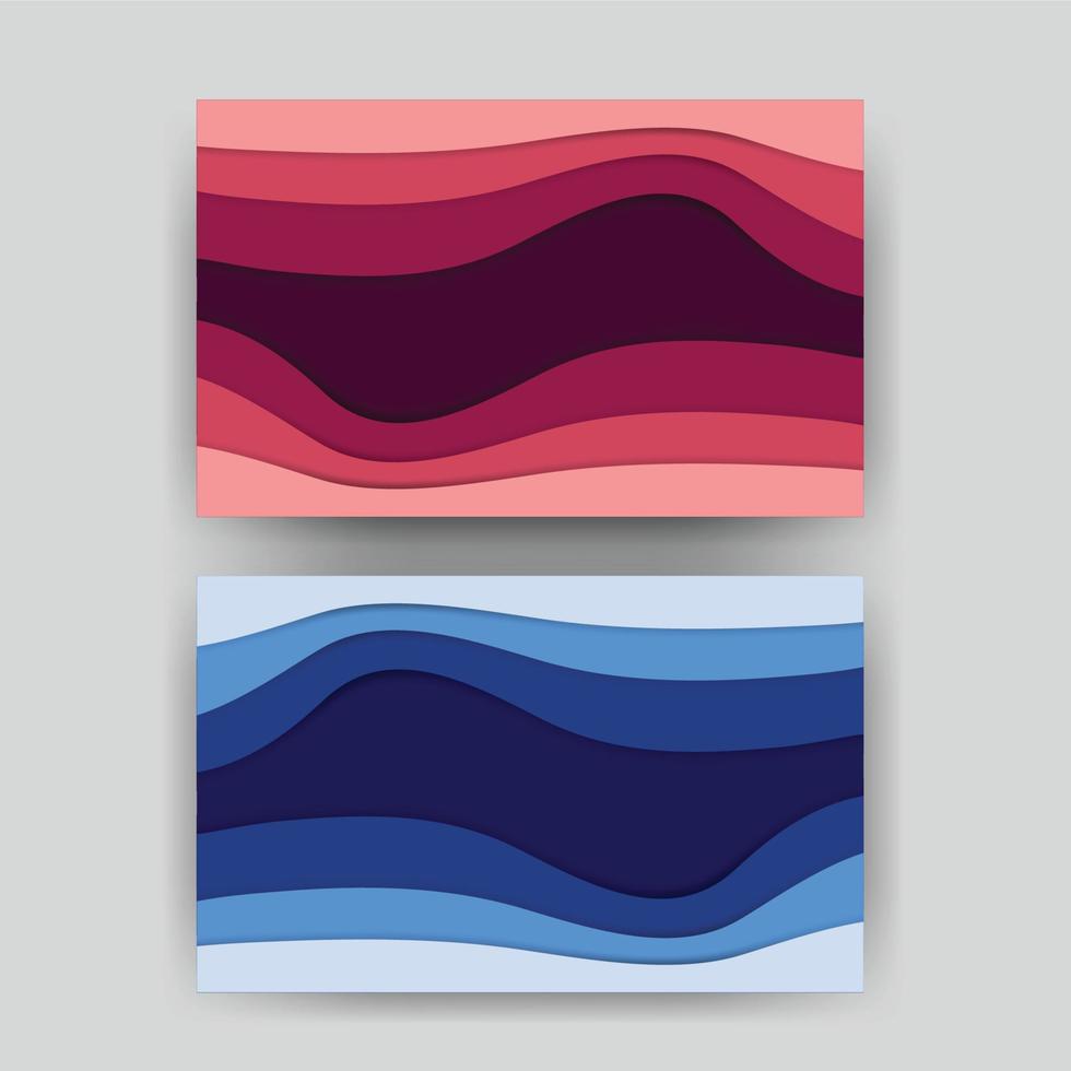 paper cut background. Abstract realistic papercut decoration textured with wavy layers. 3d topography relief. Vector topographic illustration. Cover layout template.