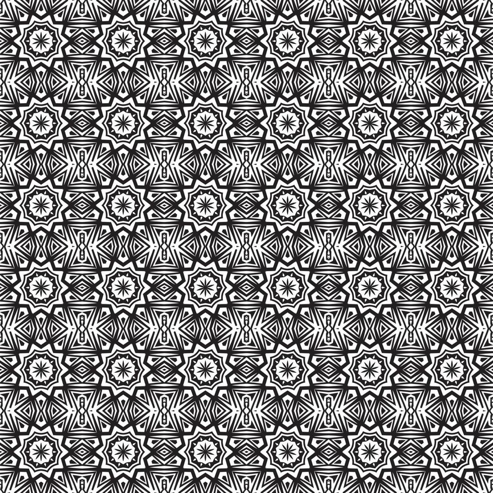 Classic batik seamless pattern background  geometric mandala wallpaper. elegant traditional floral motif vector