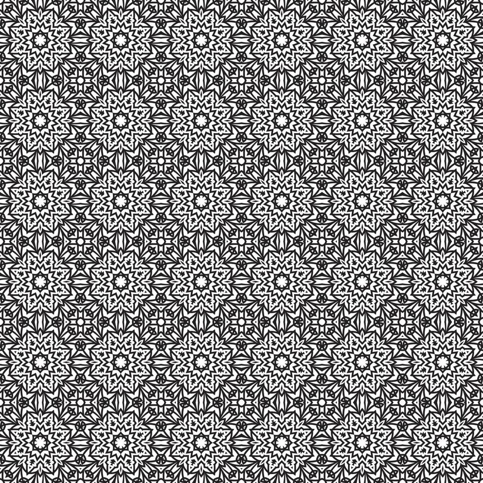 papel tapiz de mandala geométrico de fondo de patrón sin costuras de batik clásico. elegante motivo floral tradicional vector