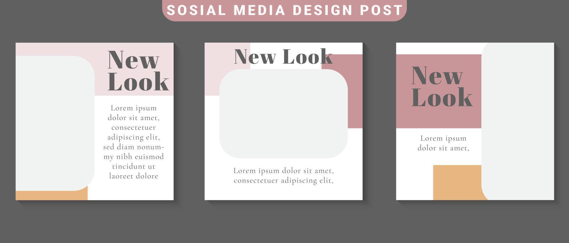 social media template post for promotion template post for ads vector