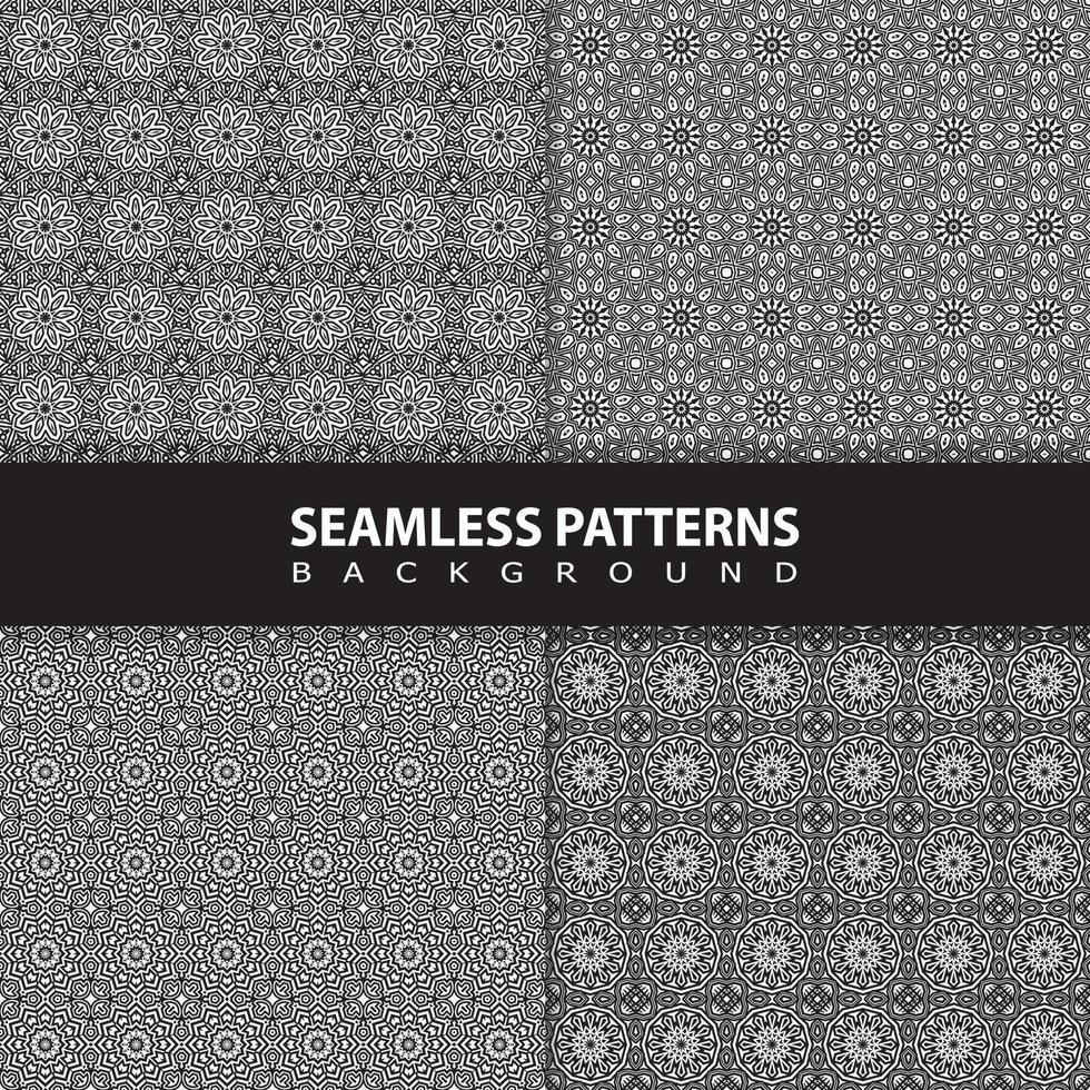 Classic batik seamless pattern background  geometric mandala wallpaper. elegant traditional floral motif vector