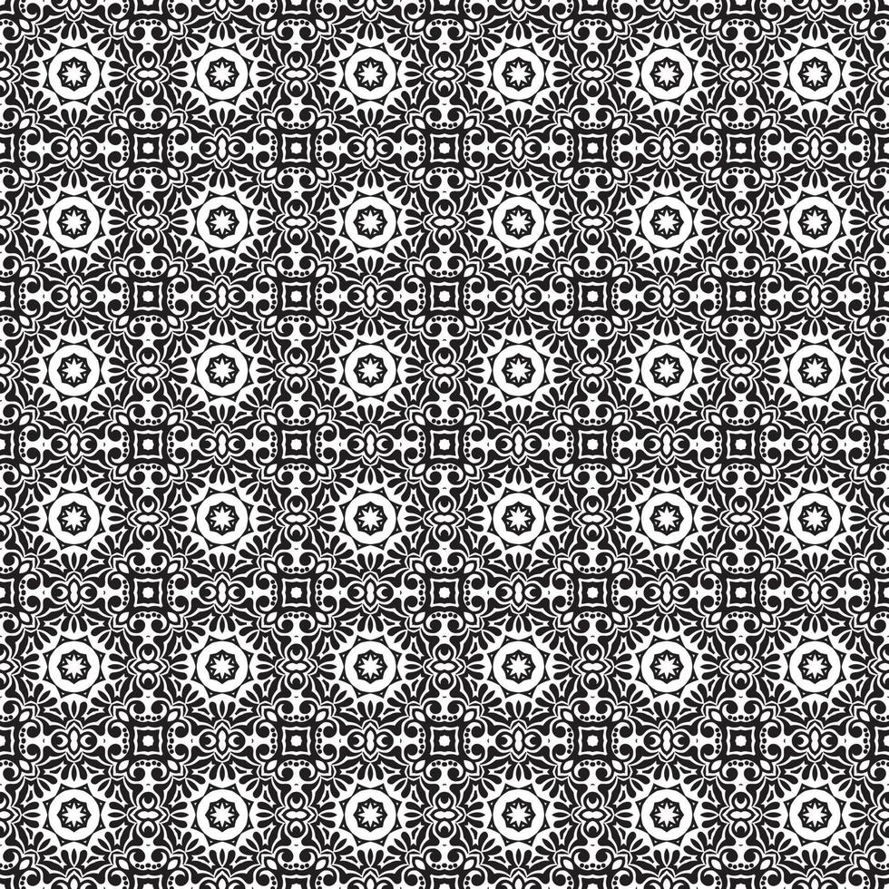 Classic batik seamless pattern background  geometric mandala wallpaper. elegant traditional floral motif vector