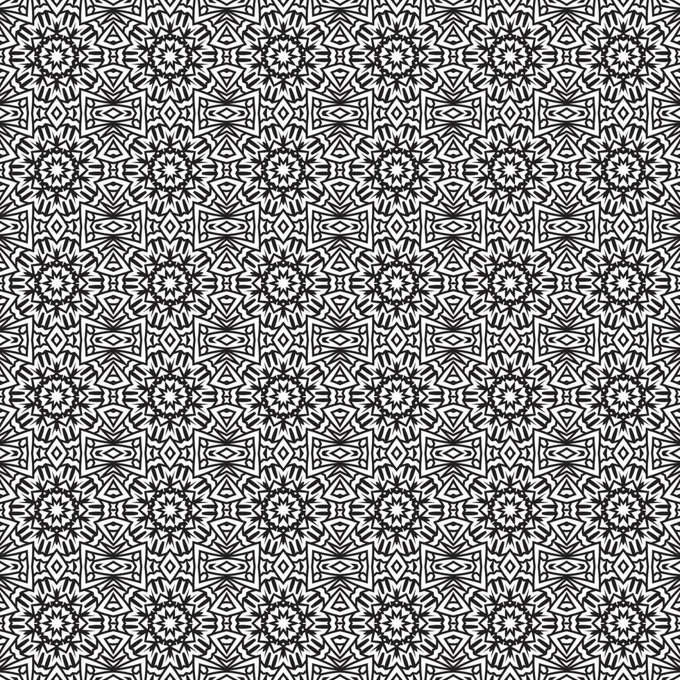 Classic batik seamless pattern background  geometric mandala wallpaper. elegant traditional floral motif vector