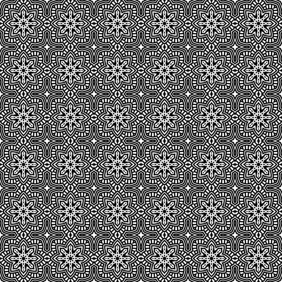 Classic batik seamless pattern background  geometric mandala wallpaper. elegant traditional floral motif vector