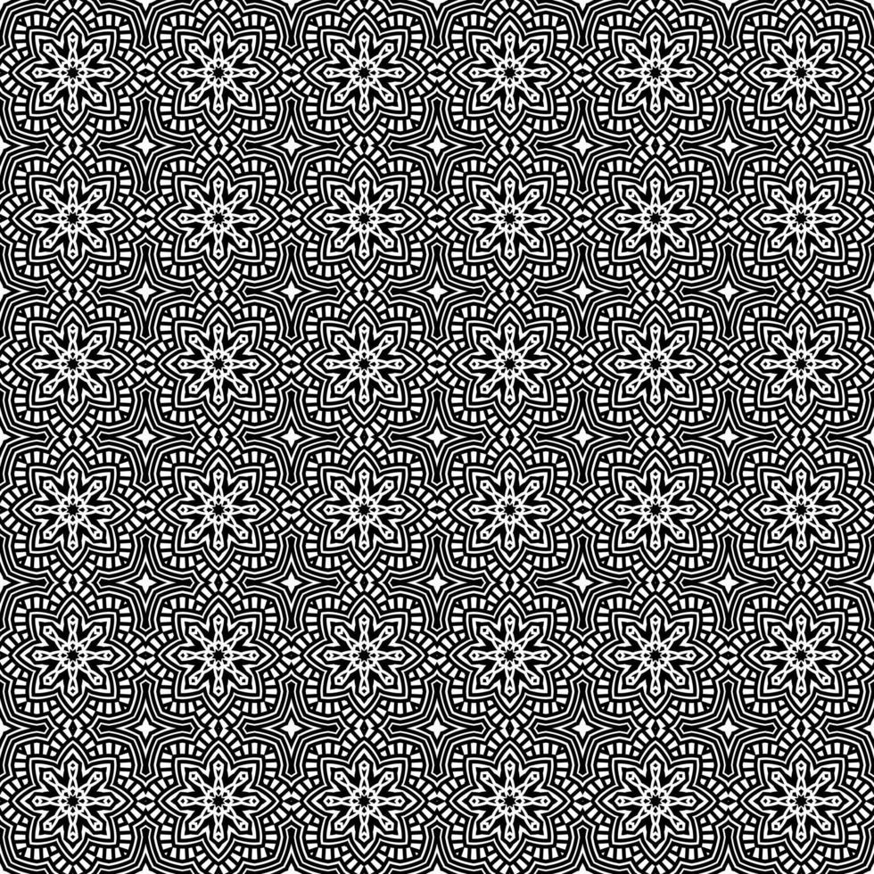 papel tapiz de mandala geométrico de fondo de patrón sin costuras de batik clásico. elegante motivo floral tradicional vector