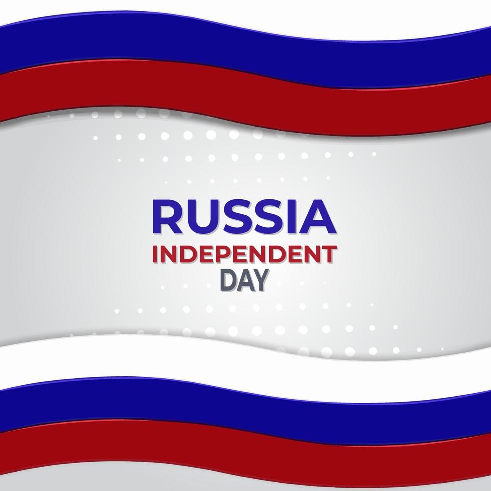 Independence day of Russia. Creative greeting card vector