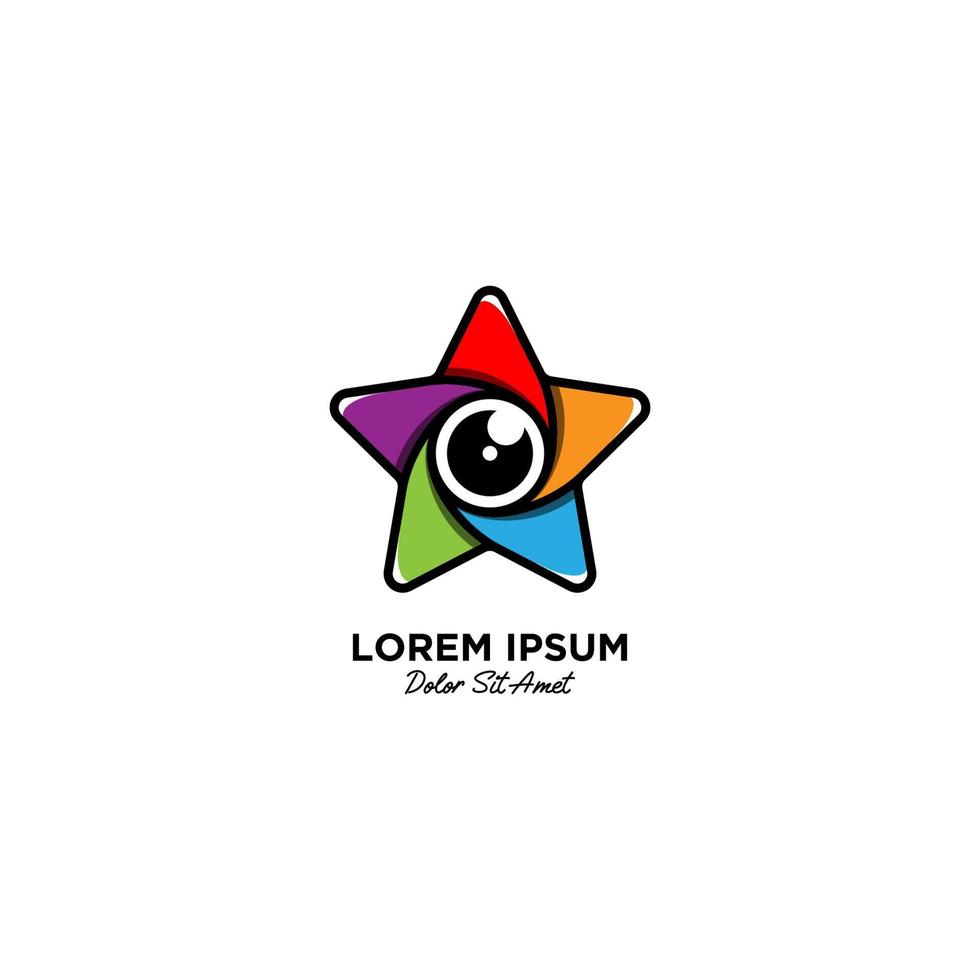 Star Camera logo with gradient vector