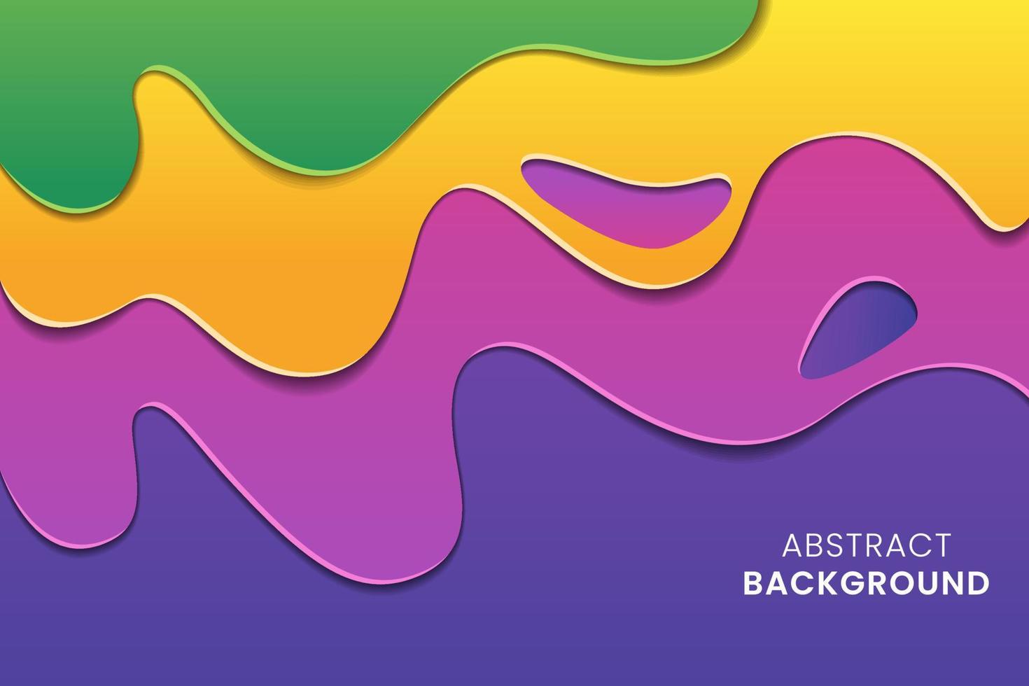 Background of colorful abstract paper cut style vector