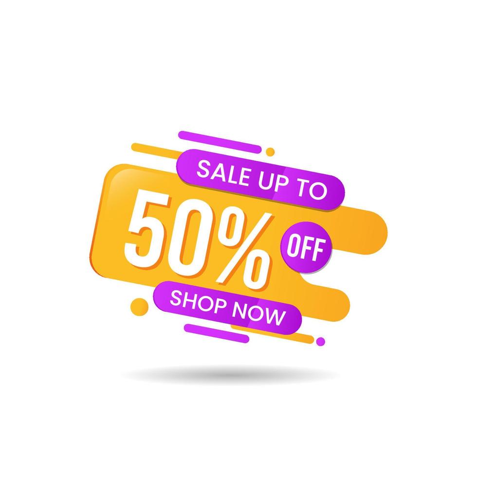 Abstract yellow color banner sale vector