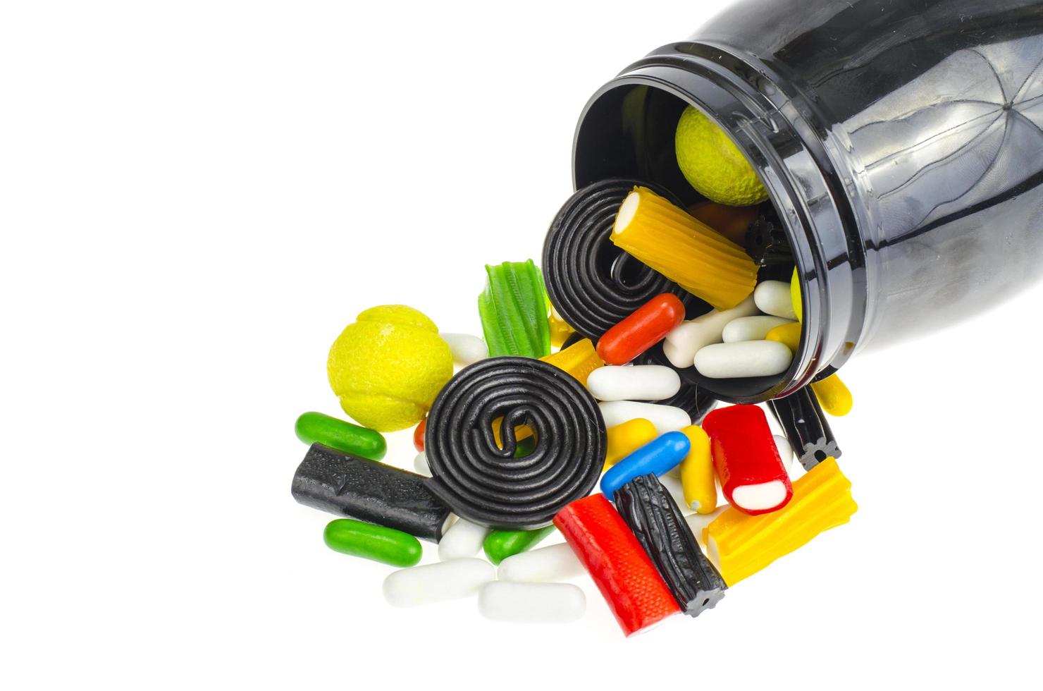 Colored chewy liquorice candy. Photo 5432423 Stock Photo at Vecteezy
