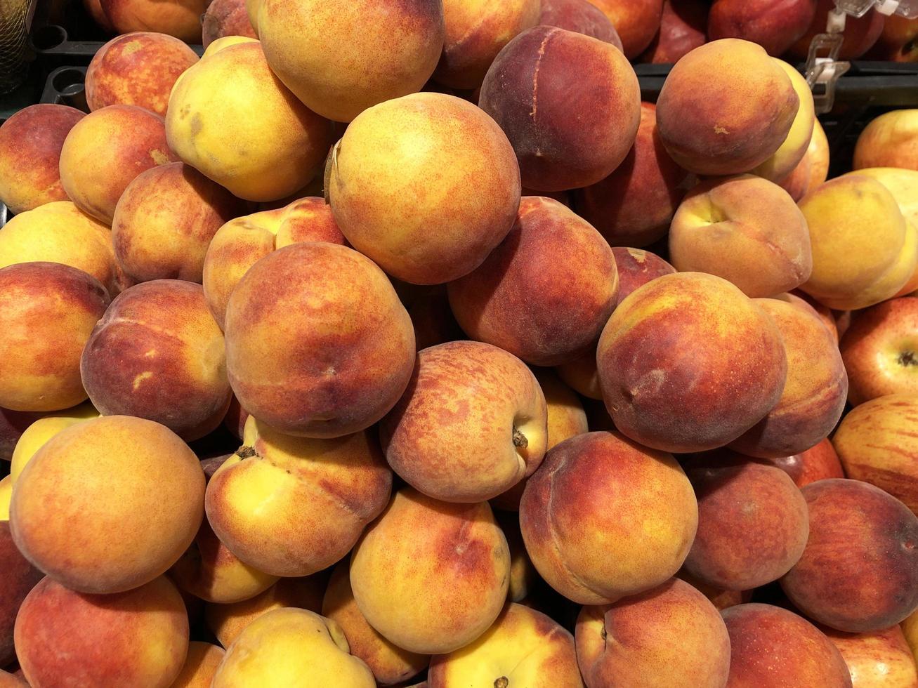 Macro photo paechy. Stock photo fruit peaches background
