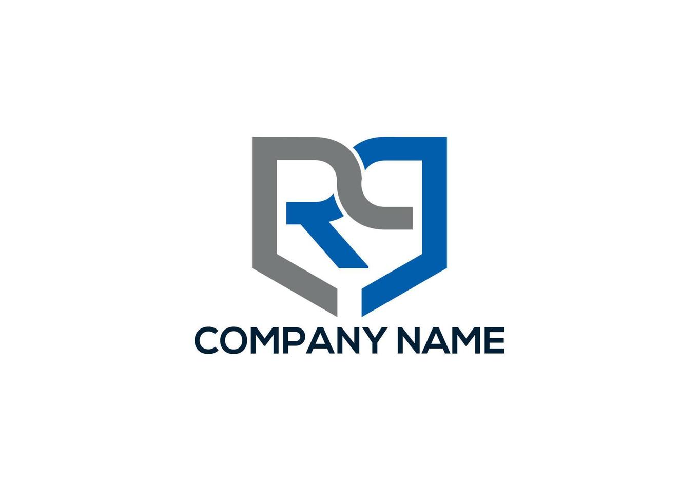 plantilla de vector de diseño de logotipo rq