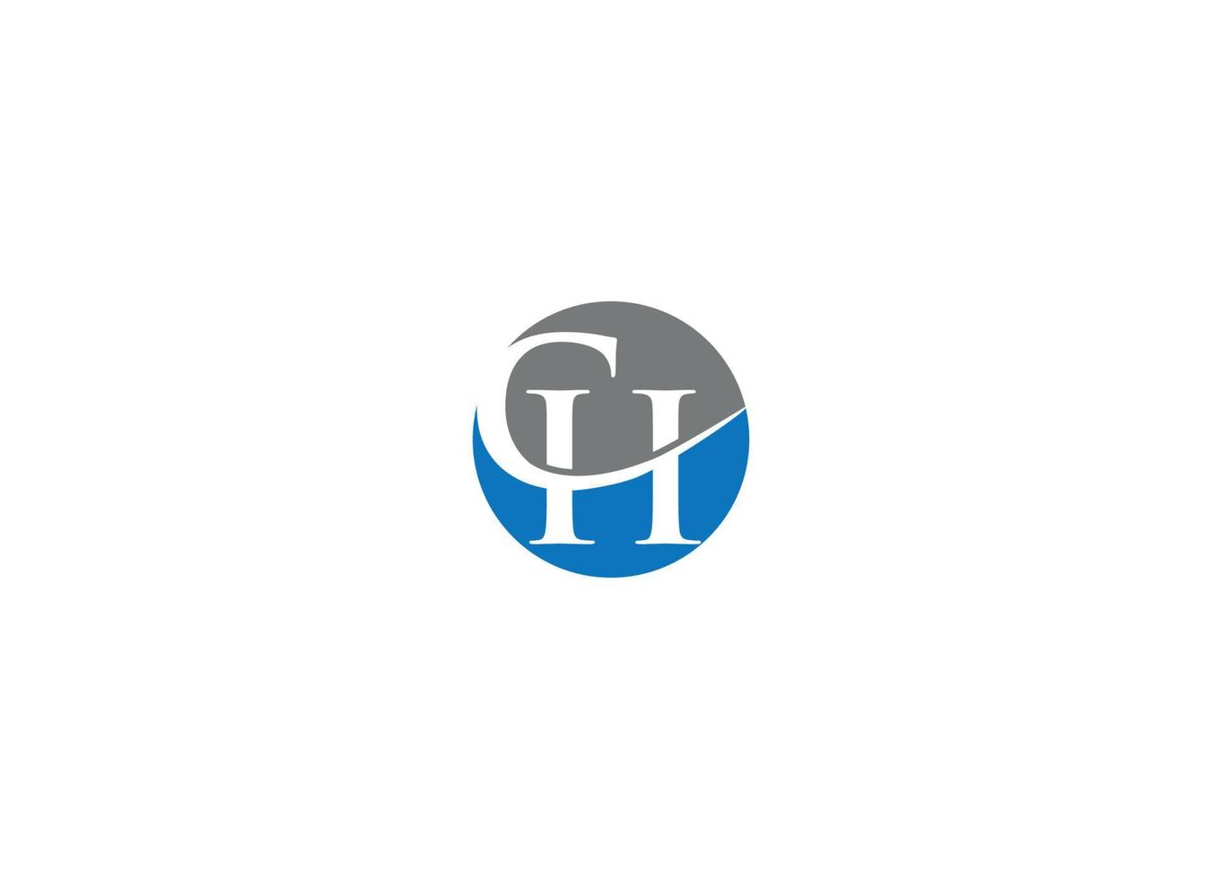 ch modern logo design vector icon template with white background