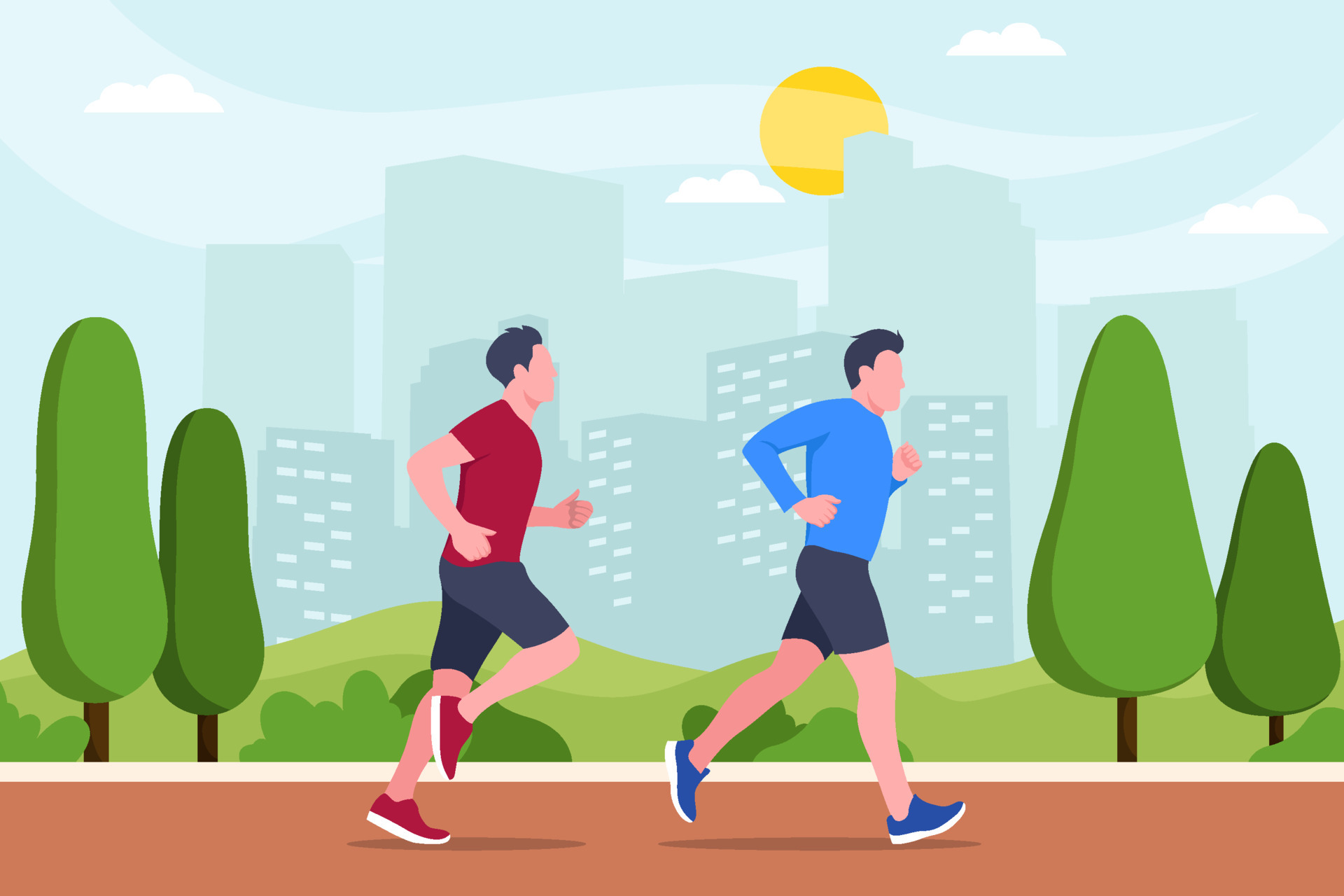 jog in place clipart