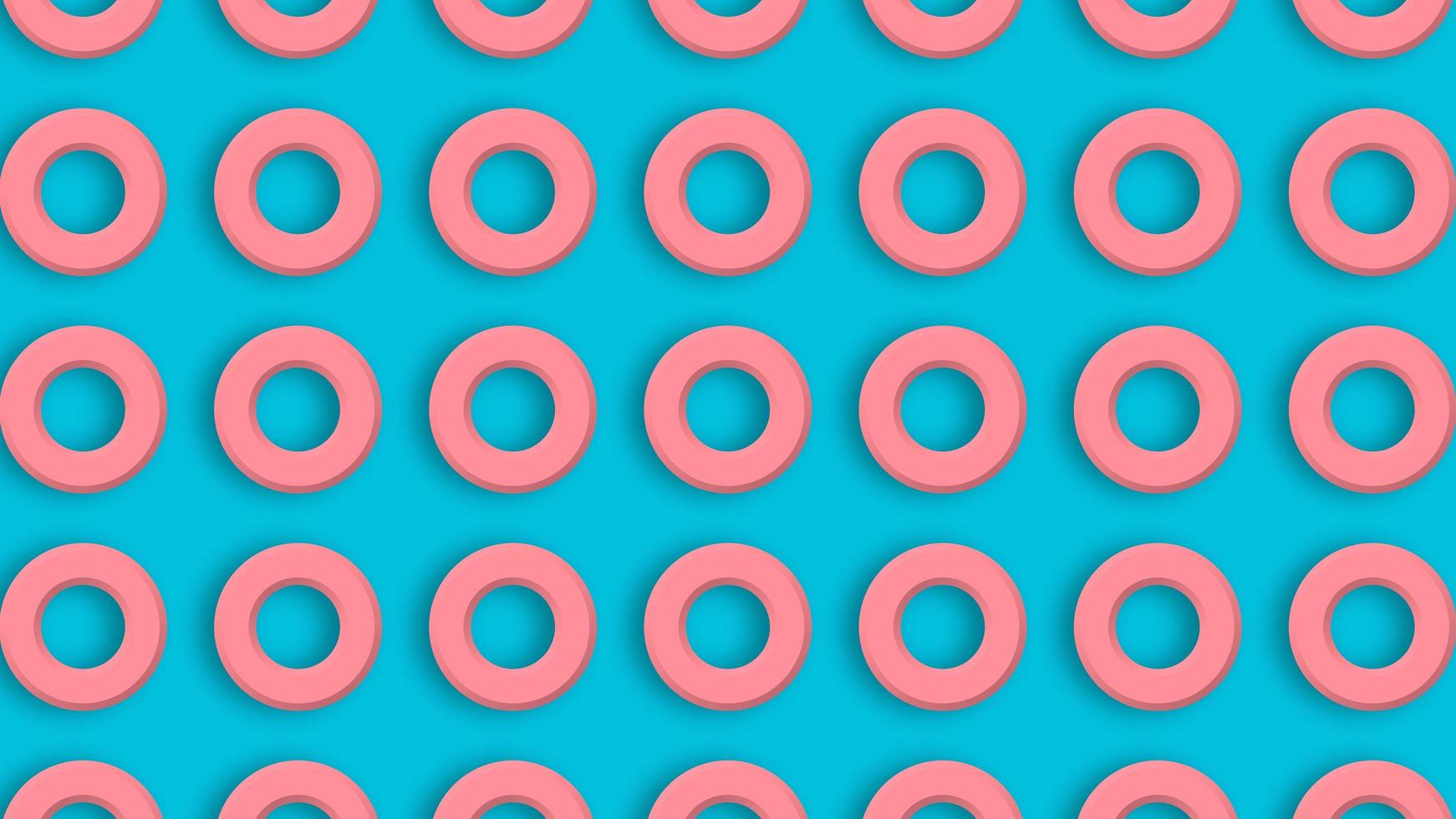 abstract blue background with seamless pink circle pattern photo