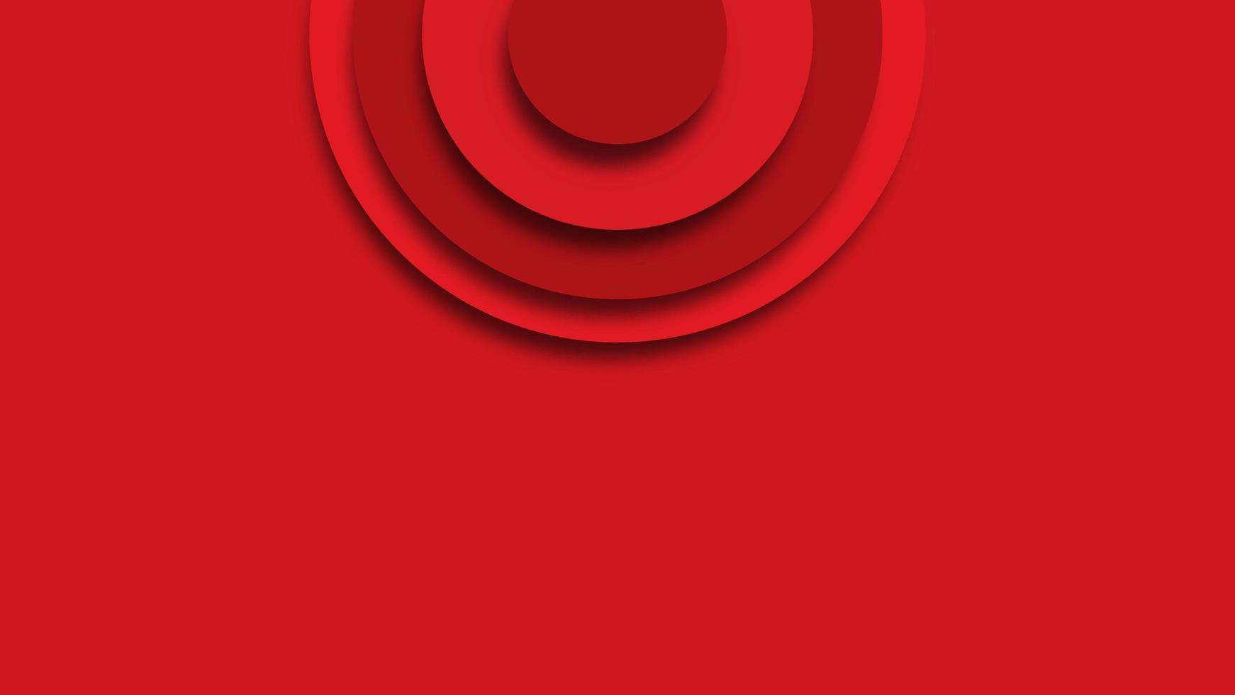 3D abstract red background with circle shape. Red geometric texture. blank space for text. photo
