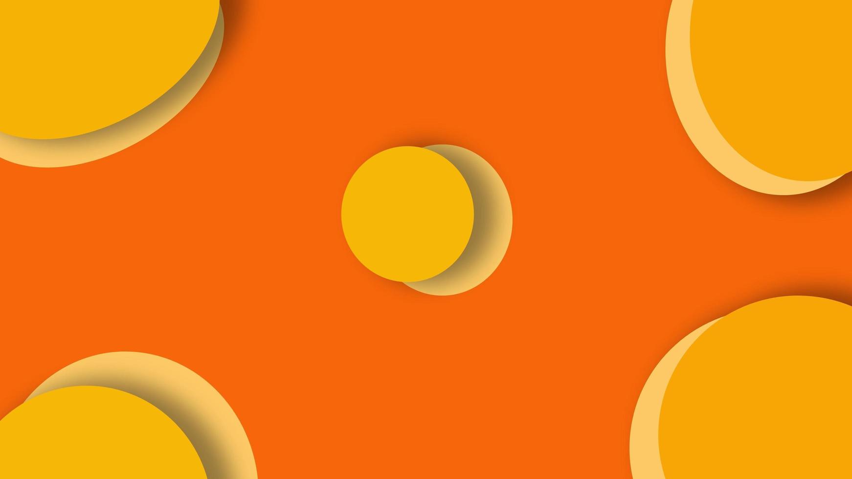 minimal circle shape background with yellow color. Dynamic style banner design photo