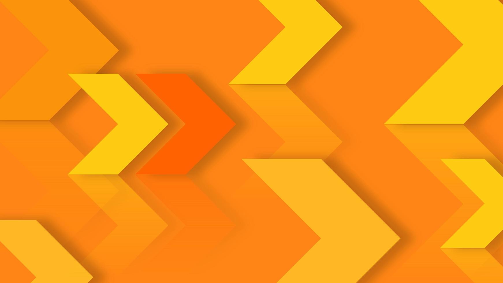 yellow and orange abstract background, with arrow pattern. modern geometry background photo