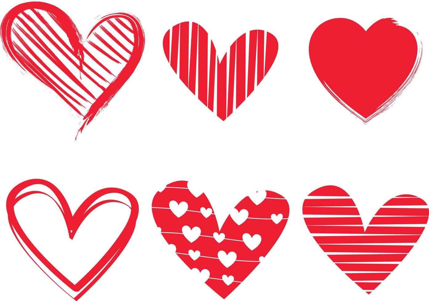 love heart shapes vector