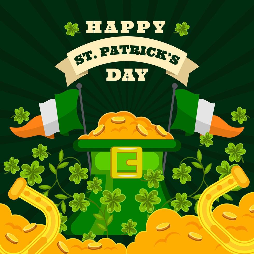 concepto de fondo del día de san patricio vector