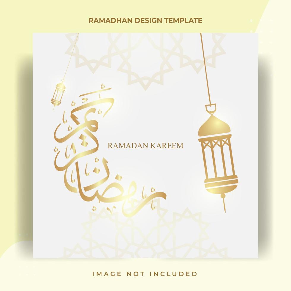 Ramadhan and Ied al fitr Greeting Card flat design Background, Banner vector