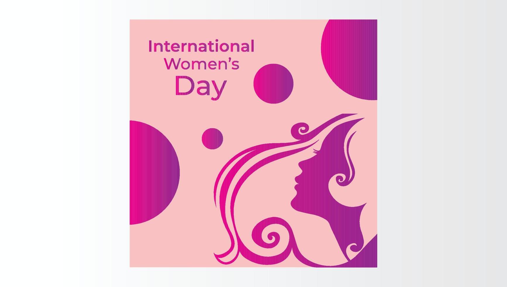 international women's day vector social media post