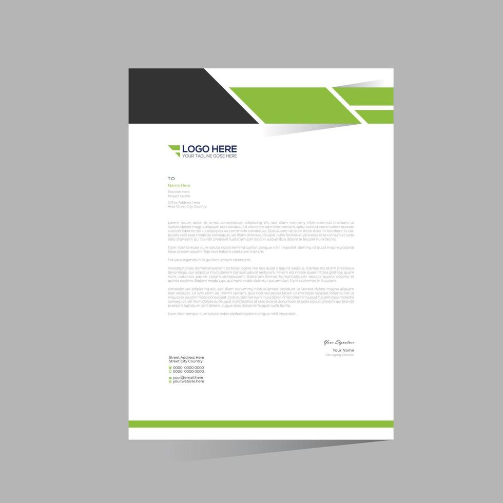 letterhead design for any company use vector