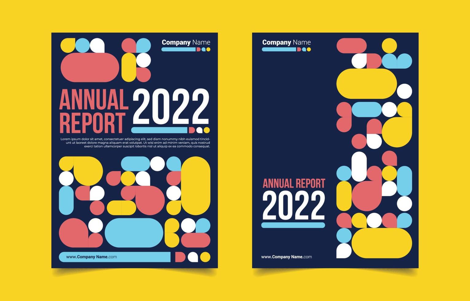 Annual Report Cover Design Template vector