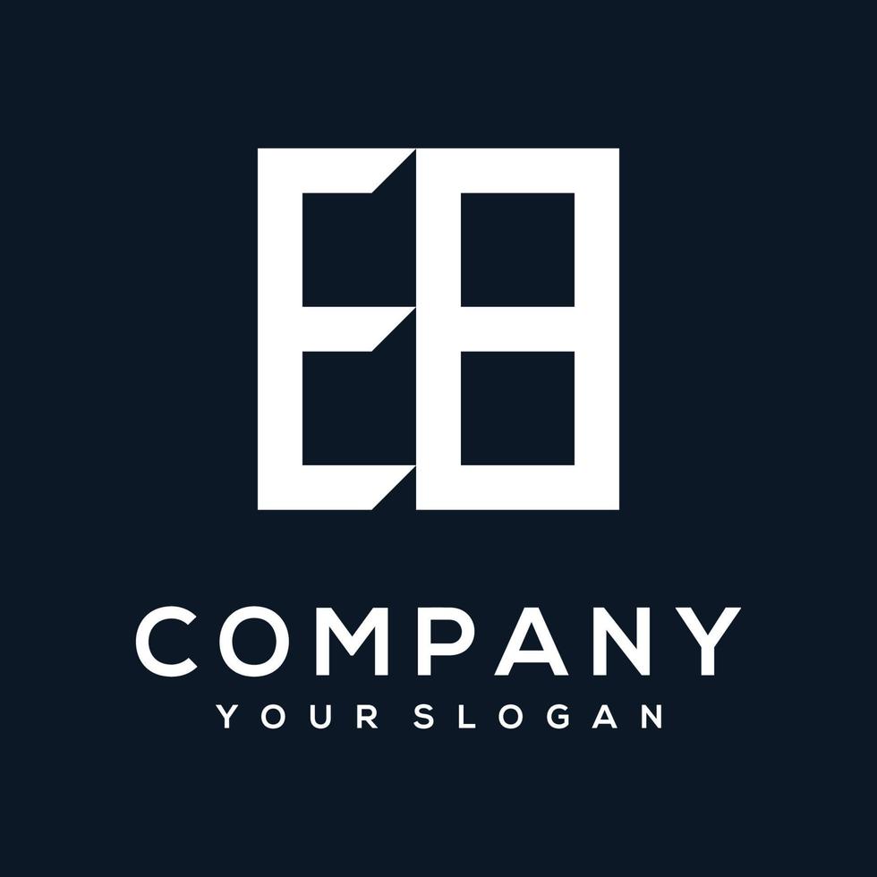 Monogram letter E8 logo design termplate vector