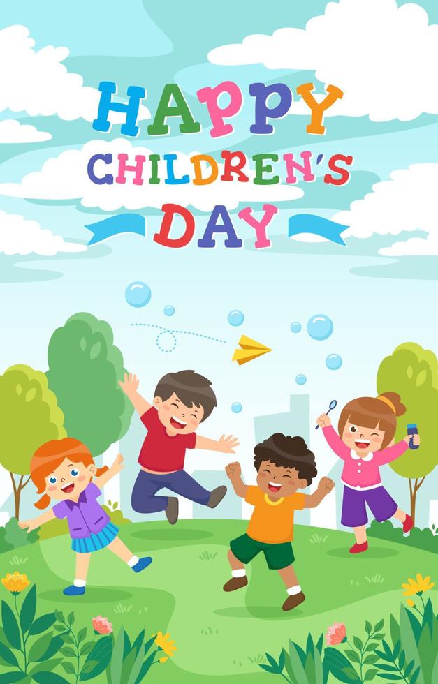 Happy Childrens Day vector