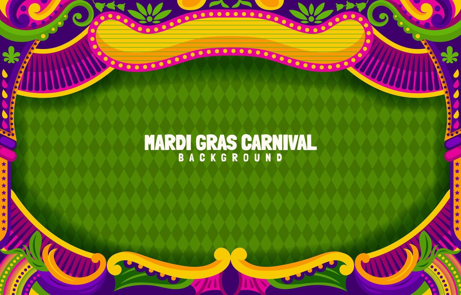 concepto de carnaval de máscara de mardi gras vector