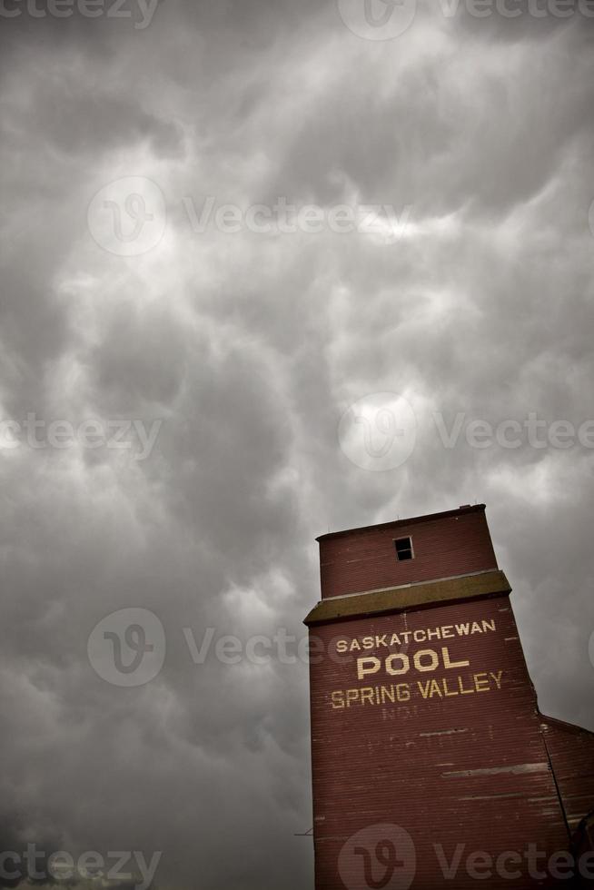 Storm Clouds Saskatchewan Grain Elevator photo