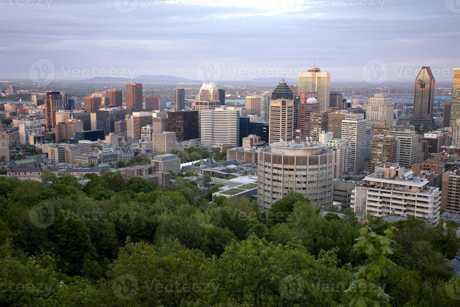 foto panorámica ciudad de montreal