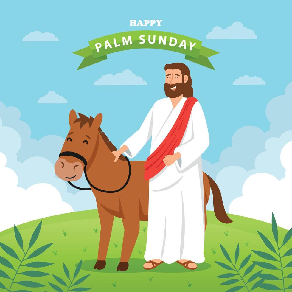 Happy Palm Sunday vector