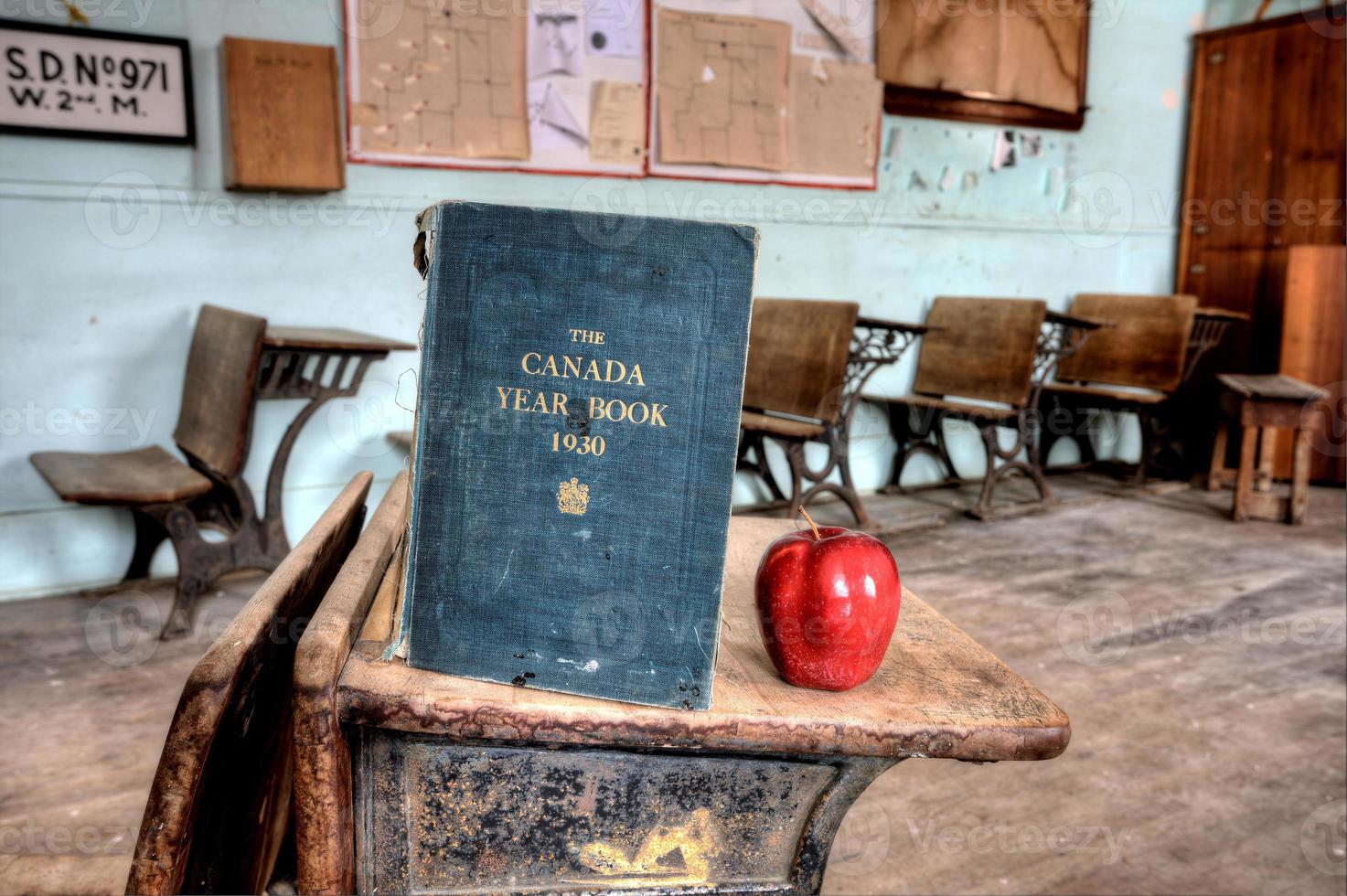 Abandoned School House red apple photo