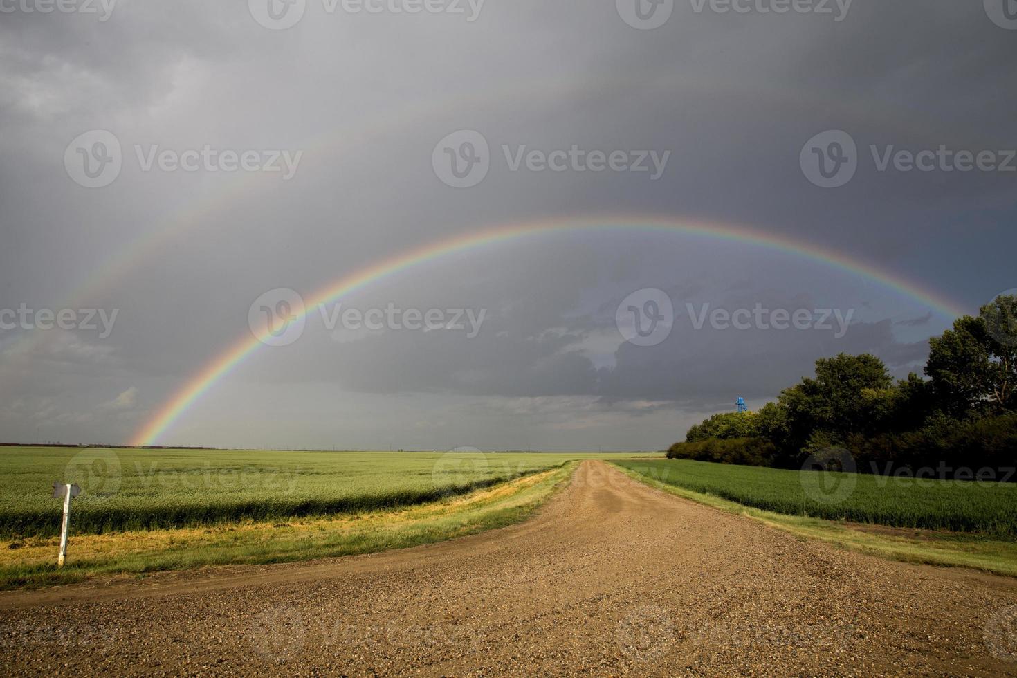 Storm Clouds Saskatchewan Rainbow photo
