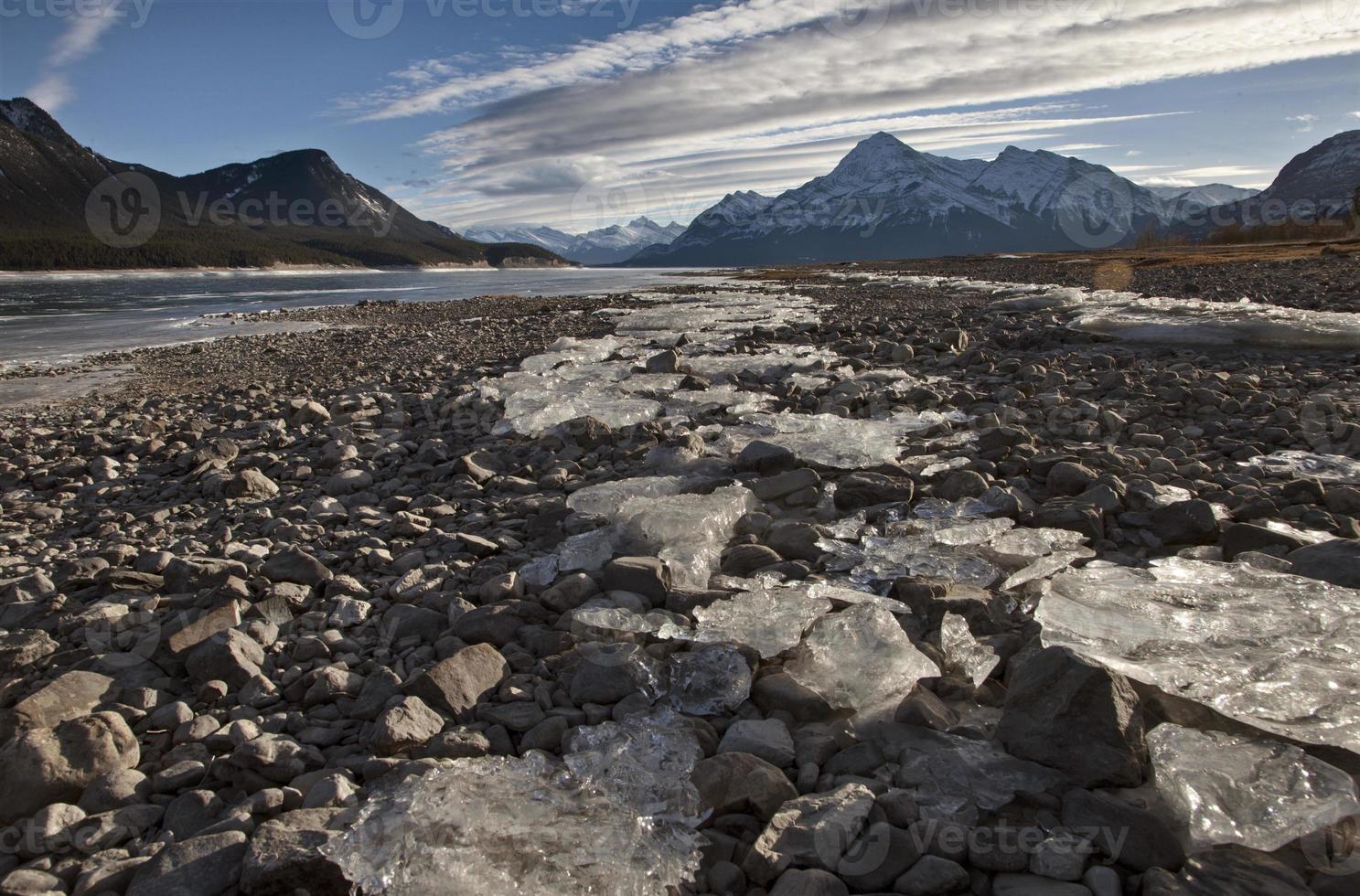 Abraham Lake Winter photo