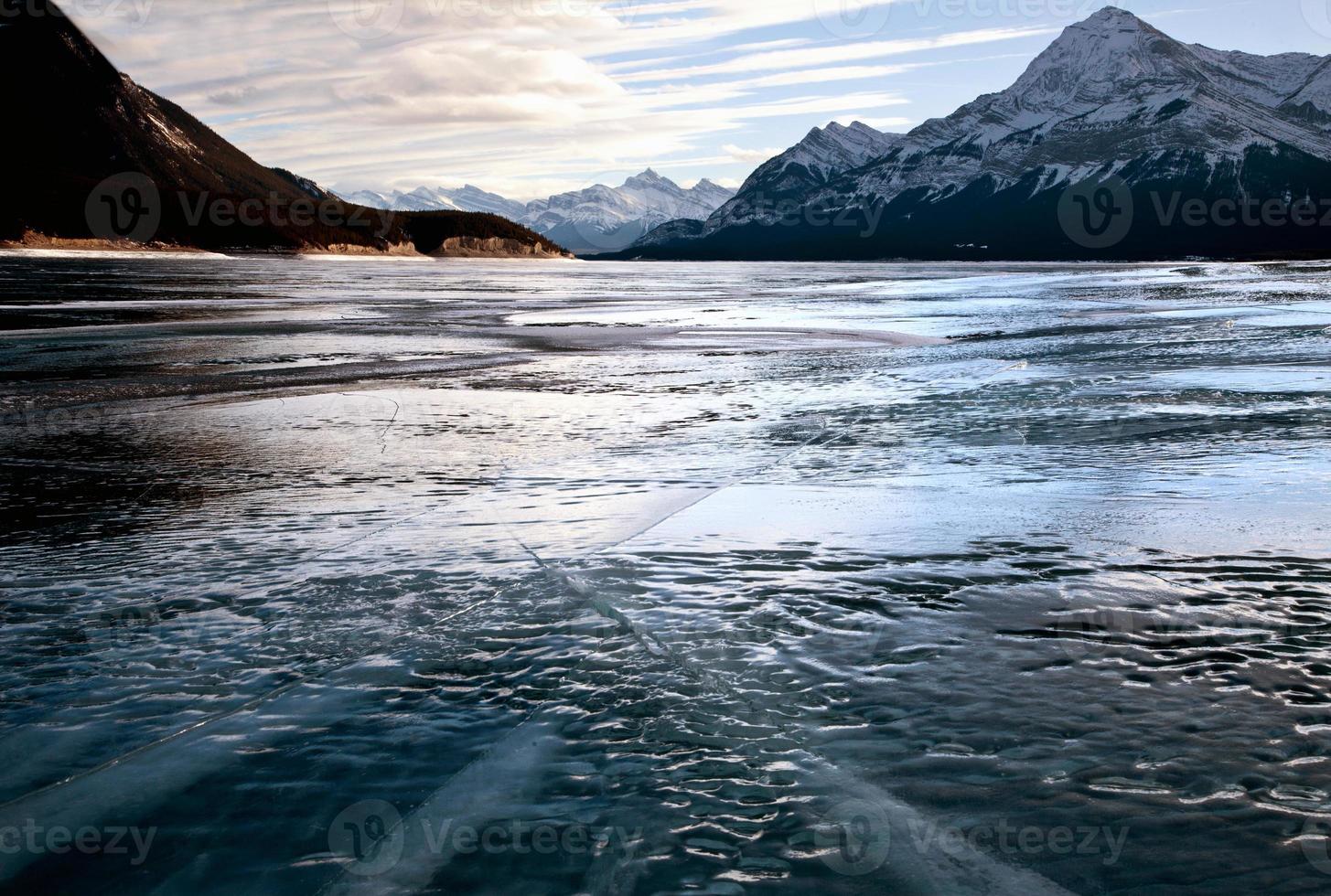 Abraham Lake Winter photo