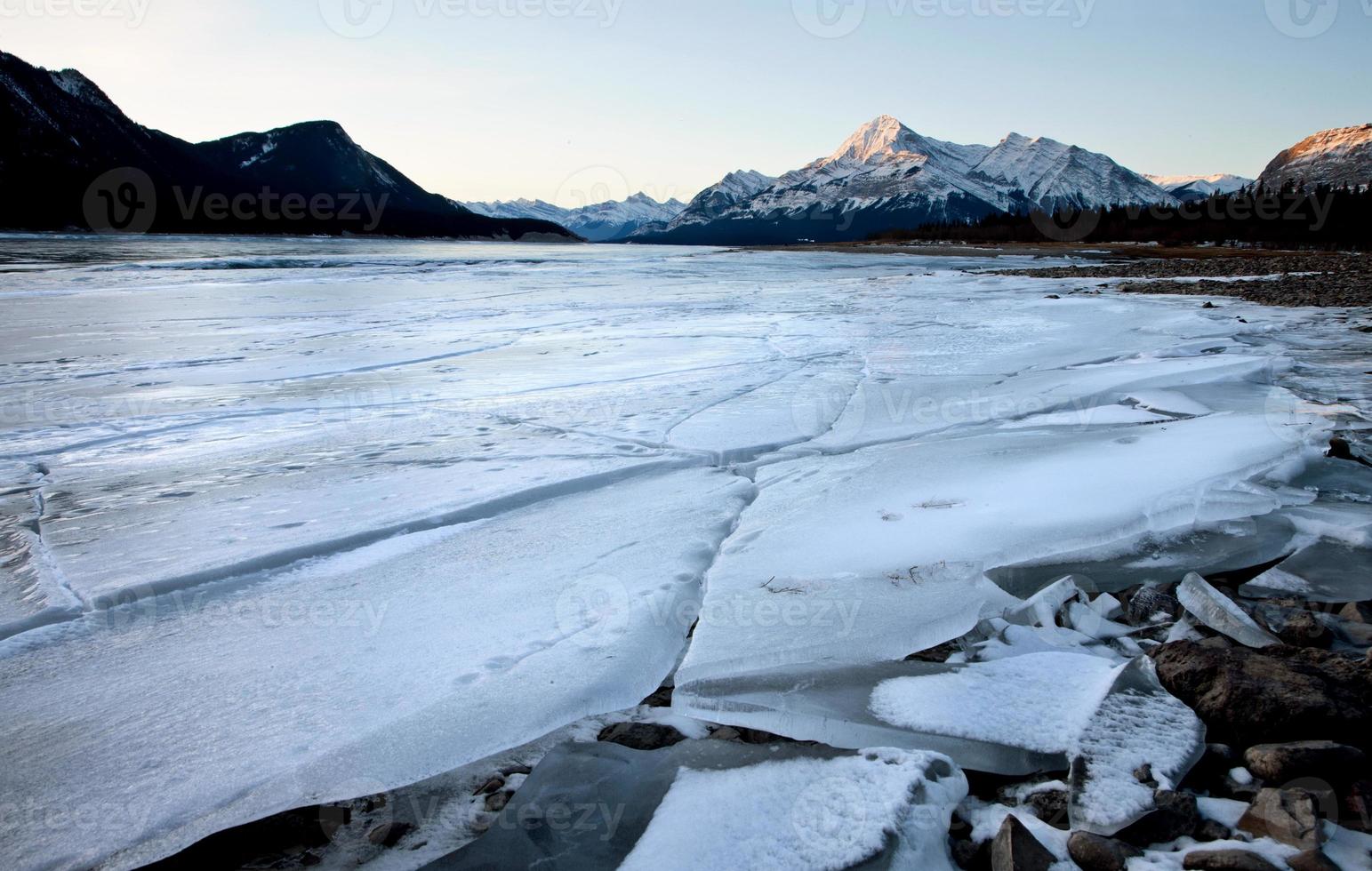 Abraham Lake Winter photo