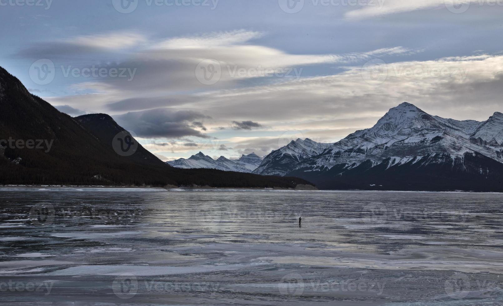 Abraham Lake Winter photo