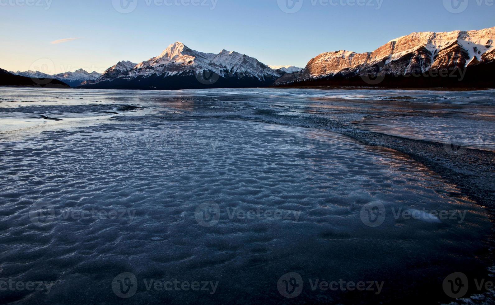 Abraham Lake Winter photo