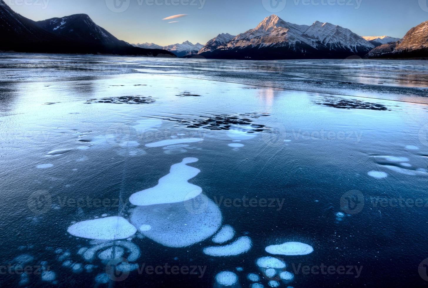 Abraham Lake Winter photo