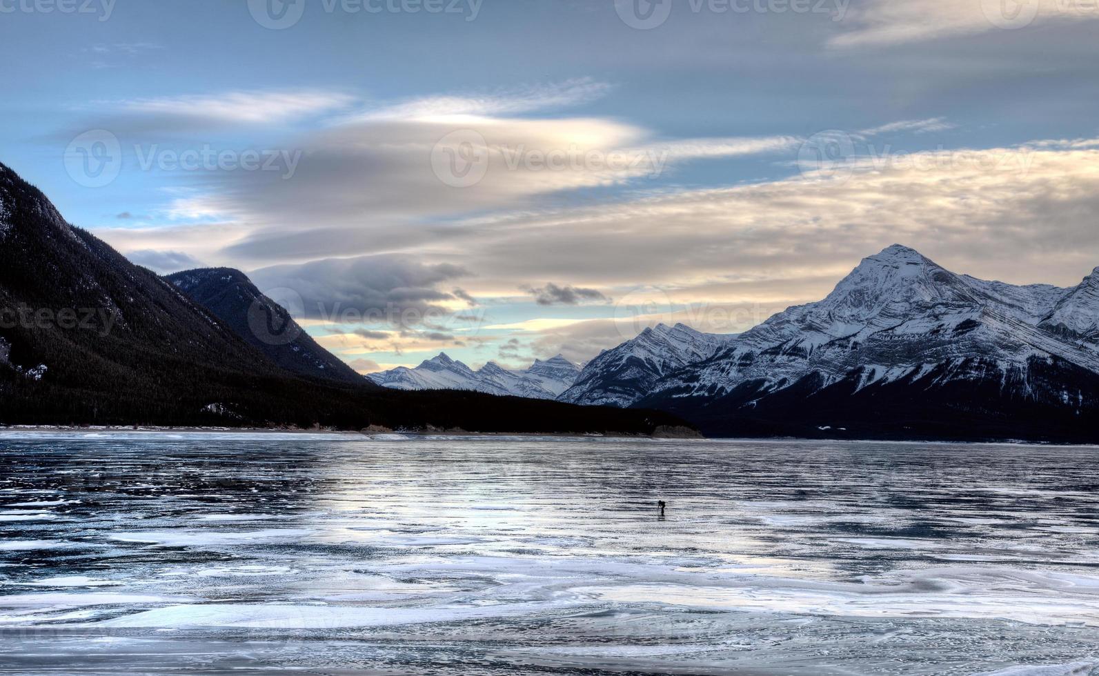 Abraham Lake Winter photo