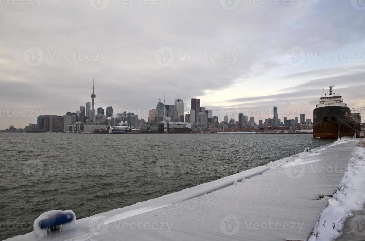 muelle de toronto polson invierno foto